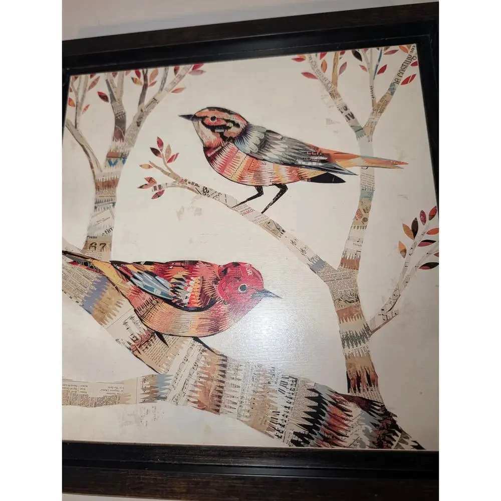 The Warblers & Warblers II by Dolan Geiman Wall Art Printed on Wooden Frame